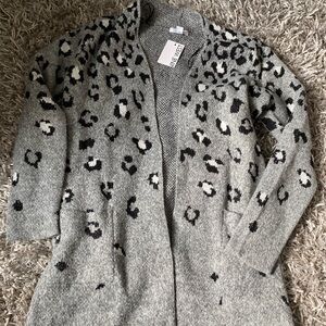 Nine West long cartigan sweater Small New